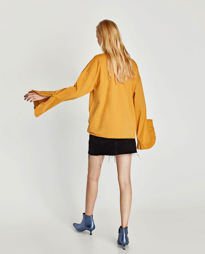 EW20354 Europe Stylish Top Yellow