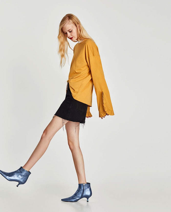EW20354 Europe Stylish Top Yellow