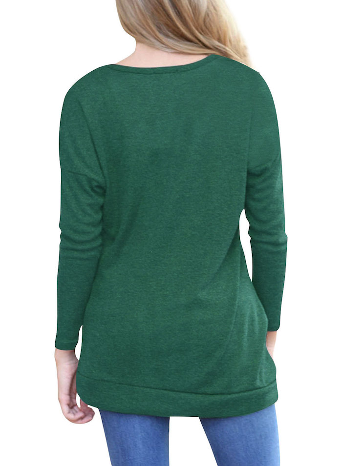 EW20361 Europe Stylish Top Green