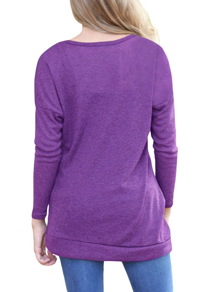 EW20361 Europe Stylish Top Purple
