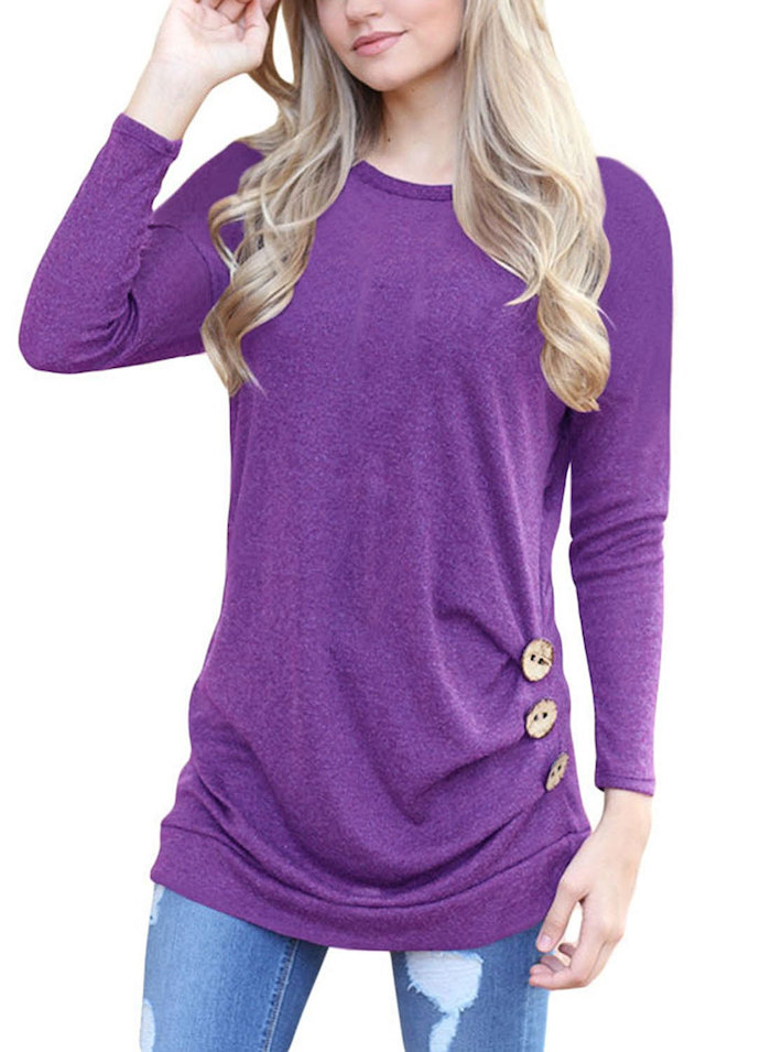 EW20361 Europe Stylish Top Purple