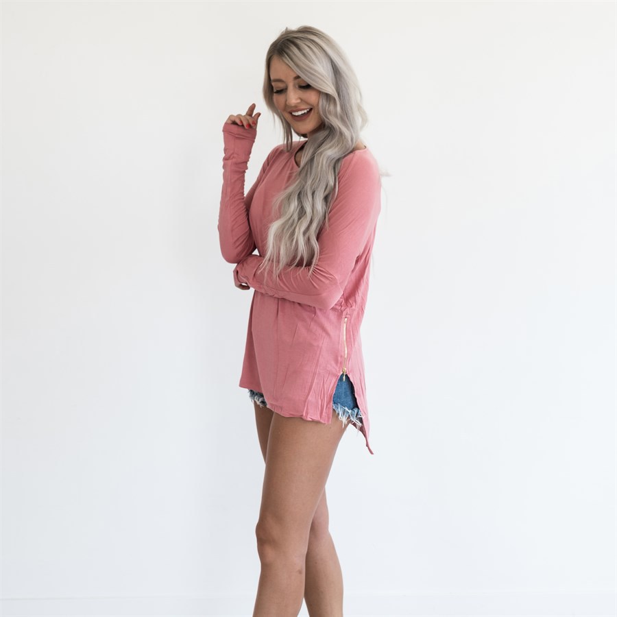 EW20374 Europe Fashion Top Pink