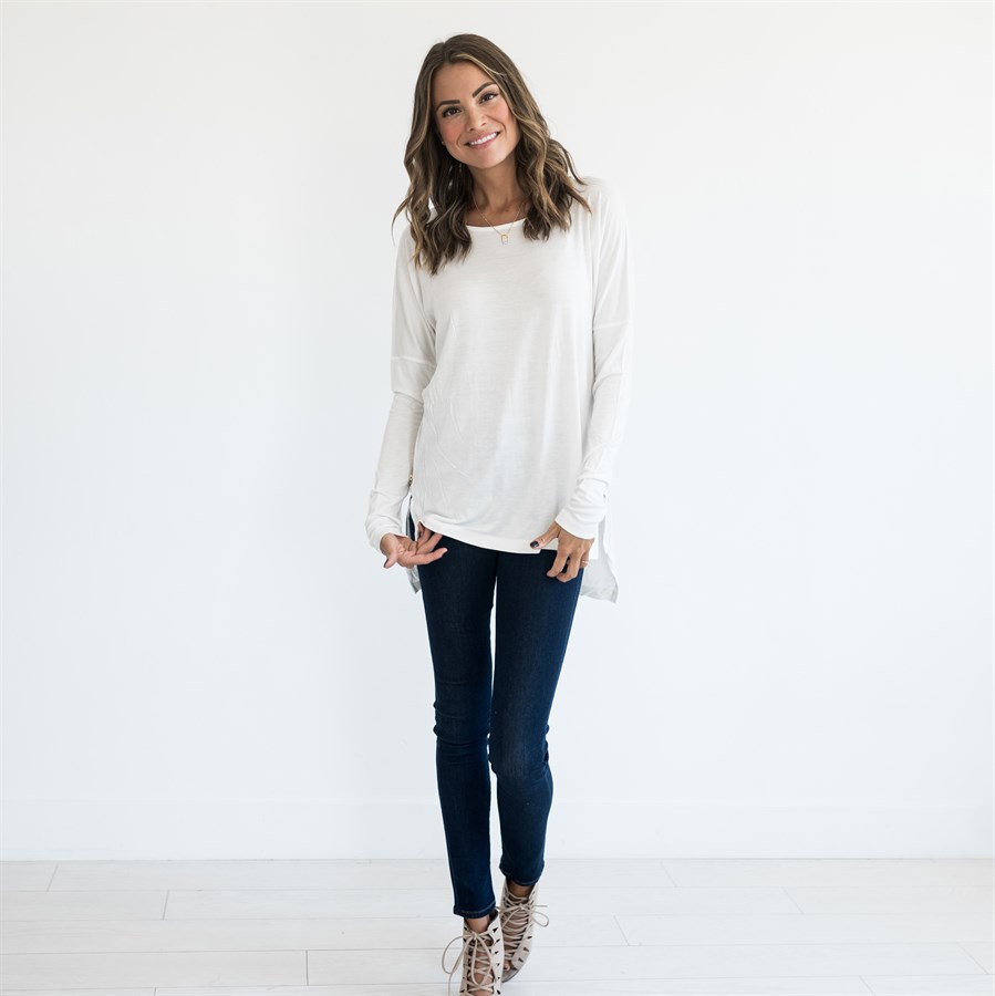 EW20374 Europe Fashion Top White