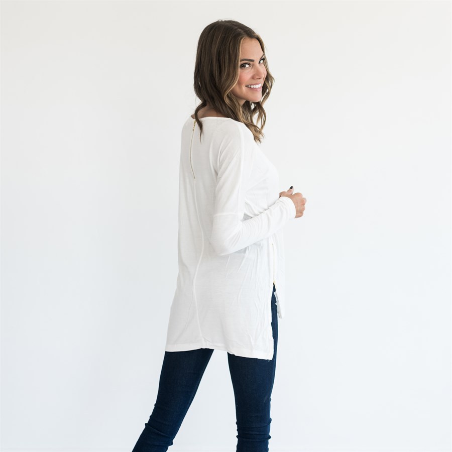 EW20374 Europe Fashion Top White