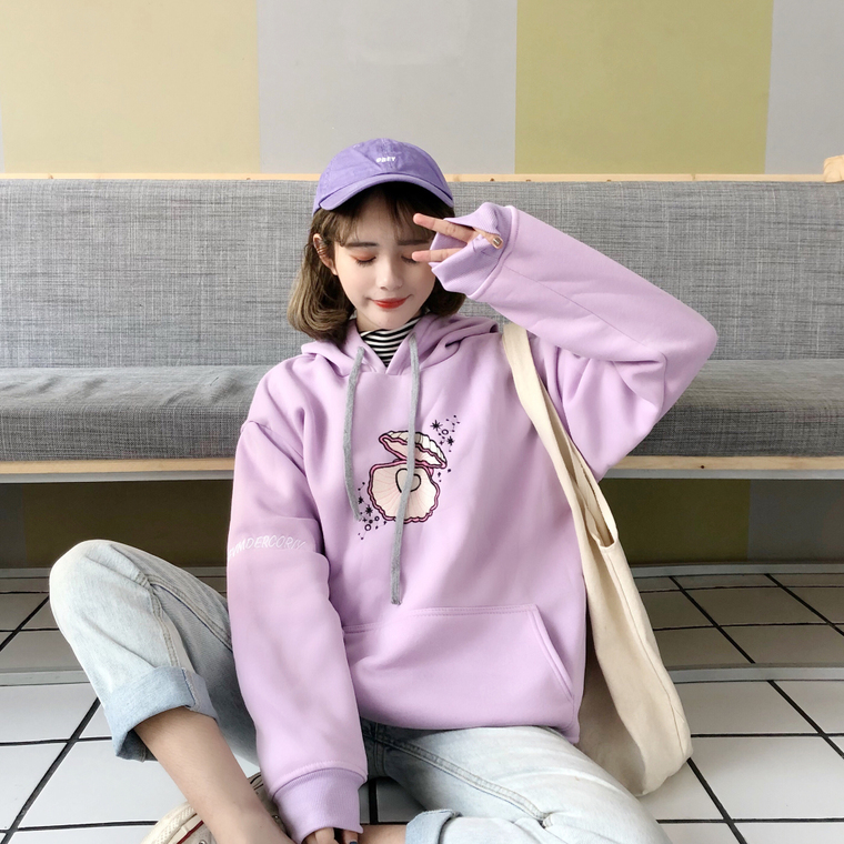 EW20375 Stylish Sweater Top Purple