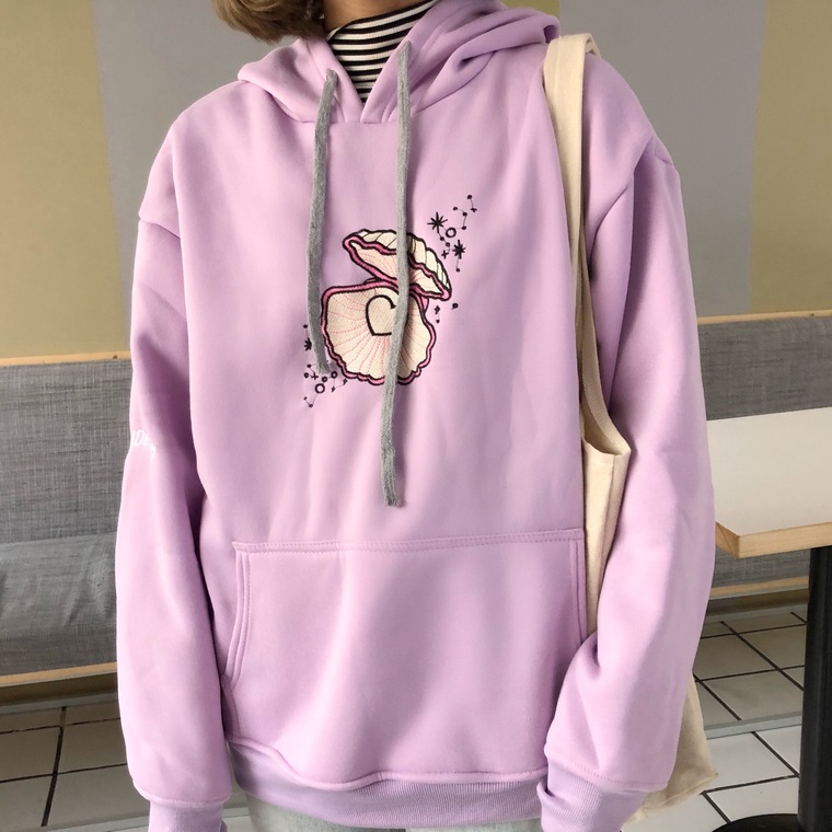 EW20375 Stylish Sweater Top Purple