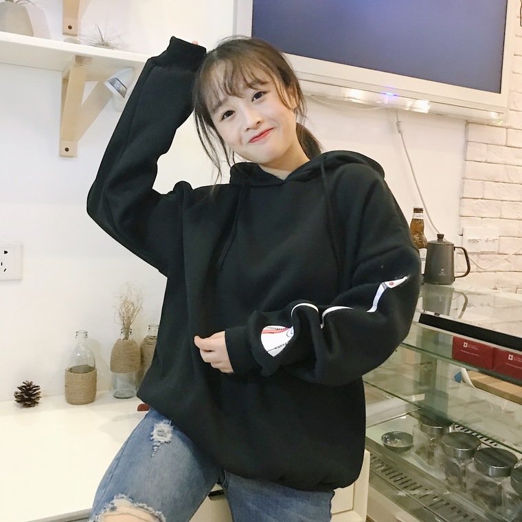 EW20376 Trendy Sweater Top Black