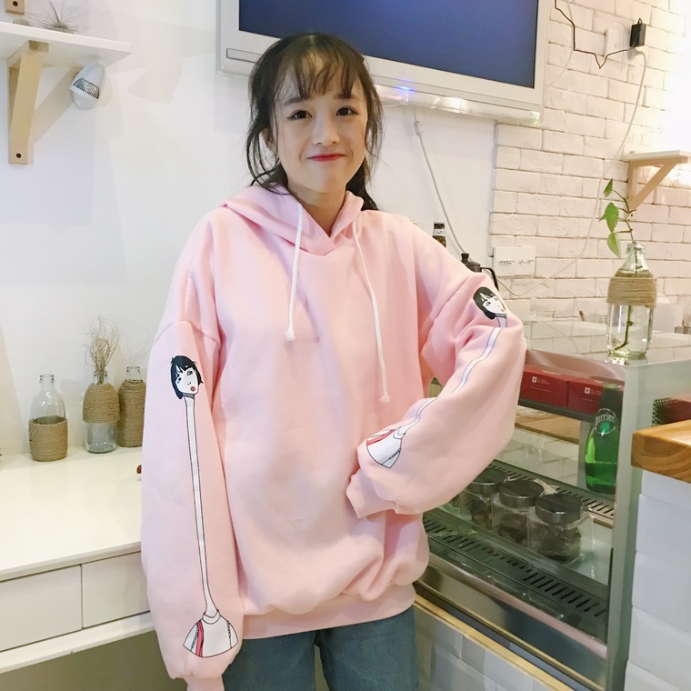 EW20376 Trendy Sweater Top Pink