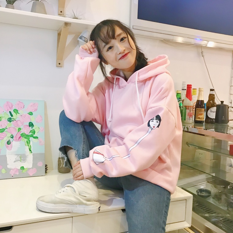 EW20376 Trendy Sweater Top Pink