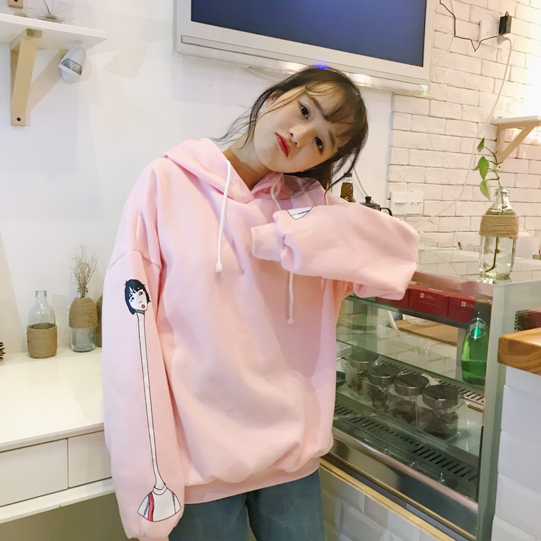 EW20376 Trendy Sweater Top Pink