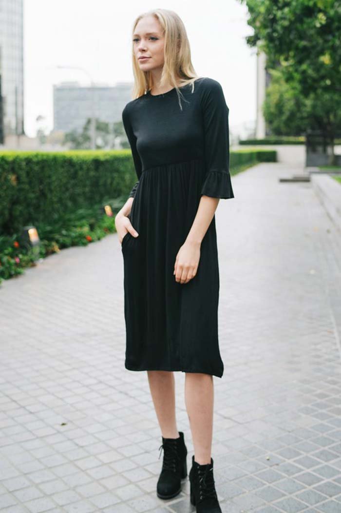 EW20381 Stylish Dress Black