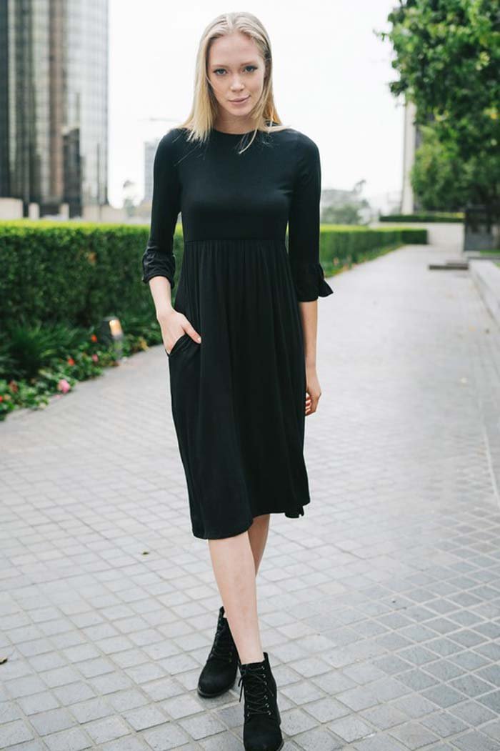 EW20381 Stylish Dress Black