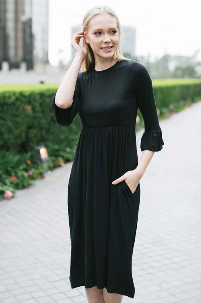 EW20381 Stylish Dress Black