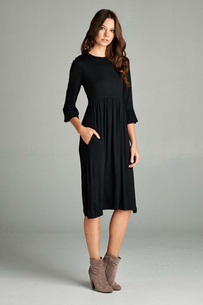 EW20381 Stylish Dress Black