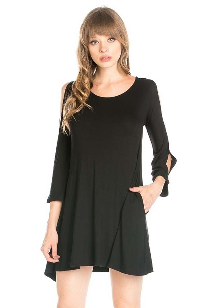 EW20387 Stylish Dress Black