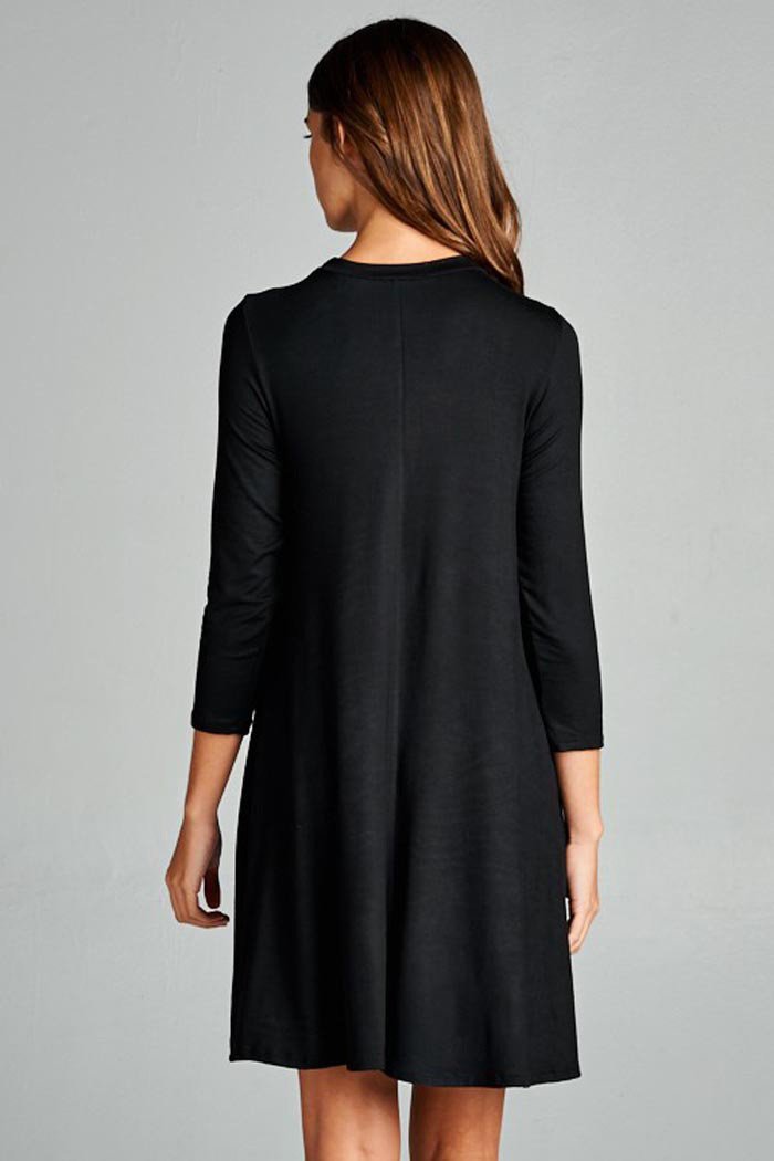 EW20395 Stylish Dress Black