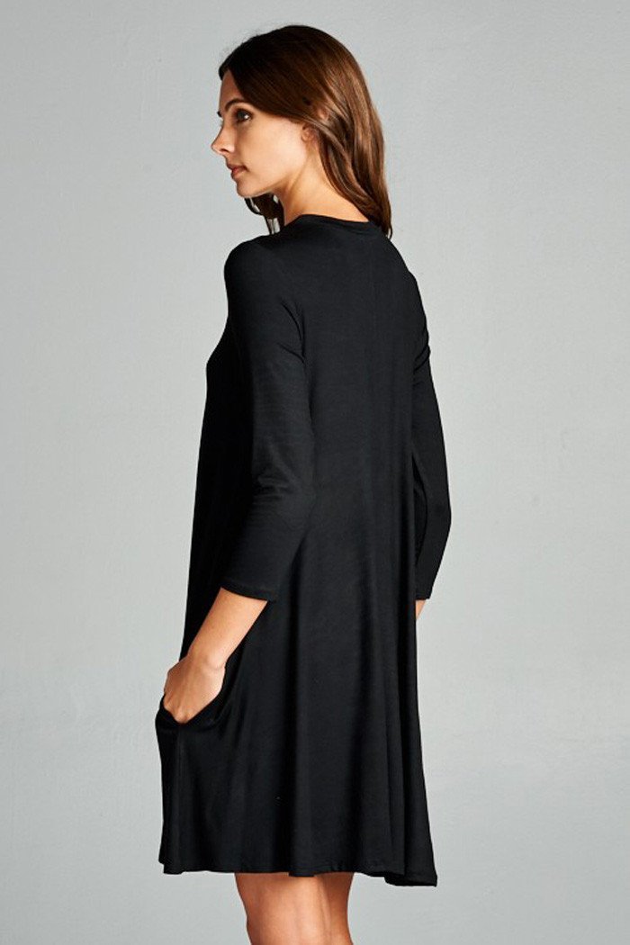 EW20395 Stylish Dress Black