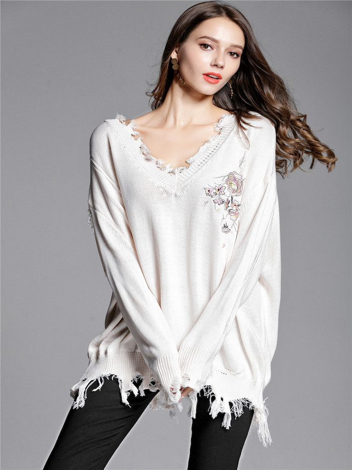 EW20402 Pretty Knit Top Light Pink