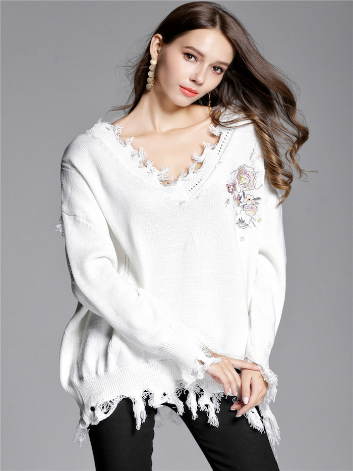 EW20402 Pretty Knit Top Light Pink