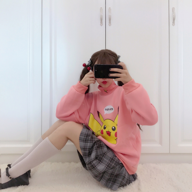 EW20413 Cute Sweater Top Pink