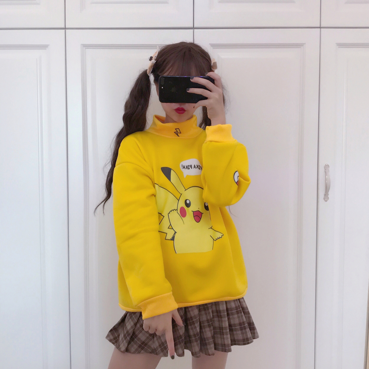 EW20413 Cute Sweater Top Yellow