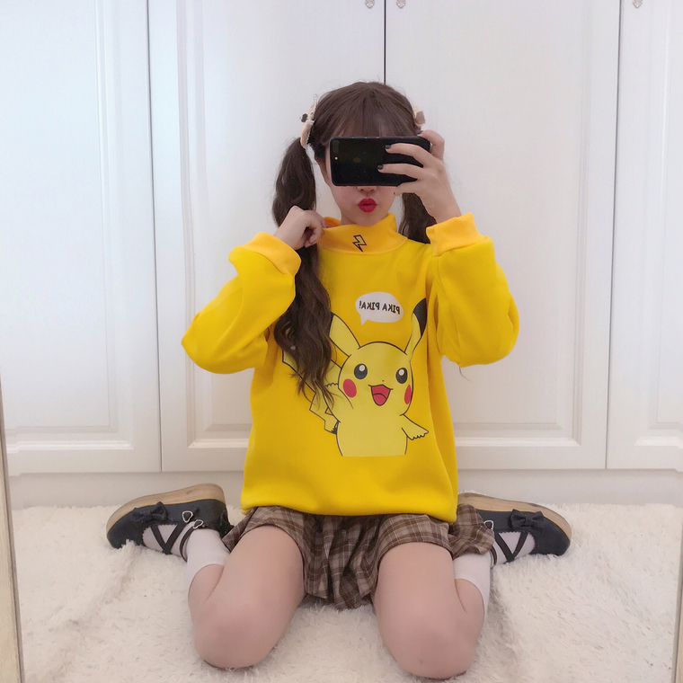 EW20413 Cute Sweater Top Yellow