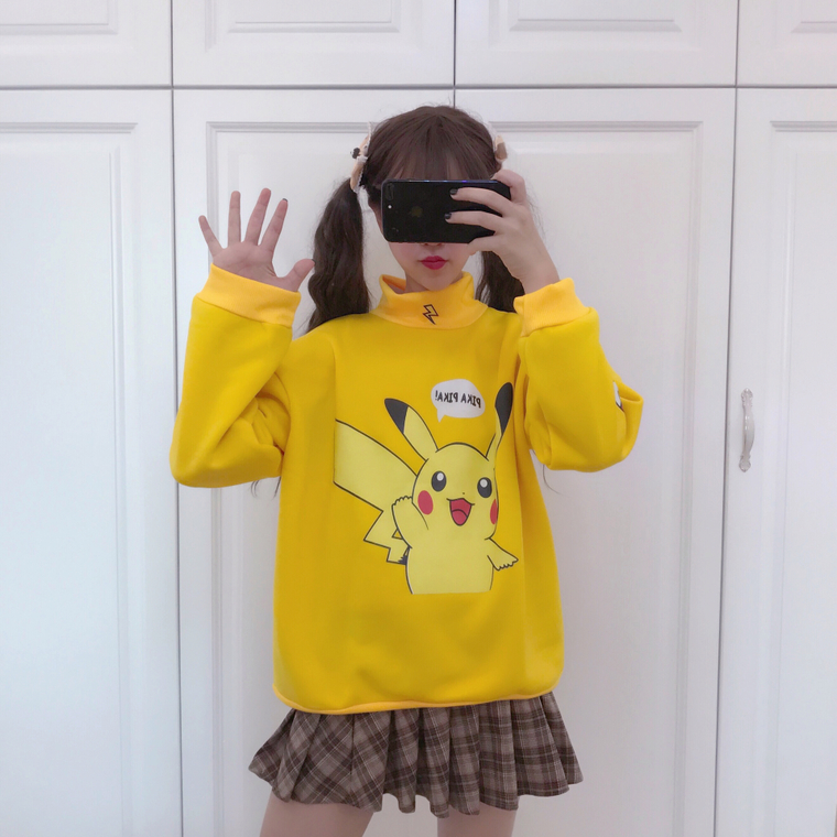 EW20413 Cute Sweater Top Yellow
