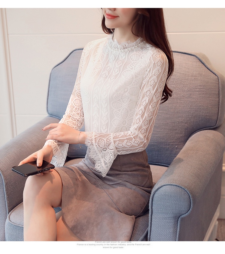 EW20420 Charming Lace Top White