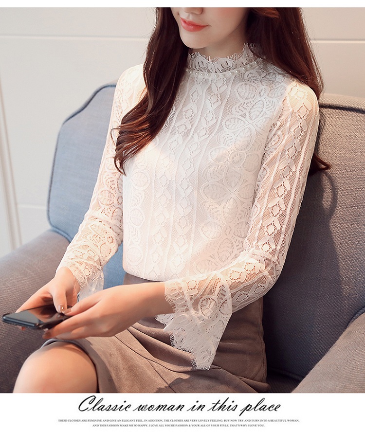 EW20420 Charming Lace Top White