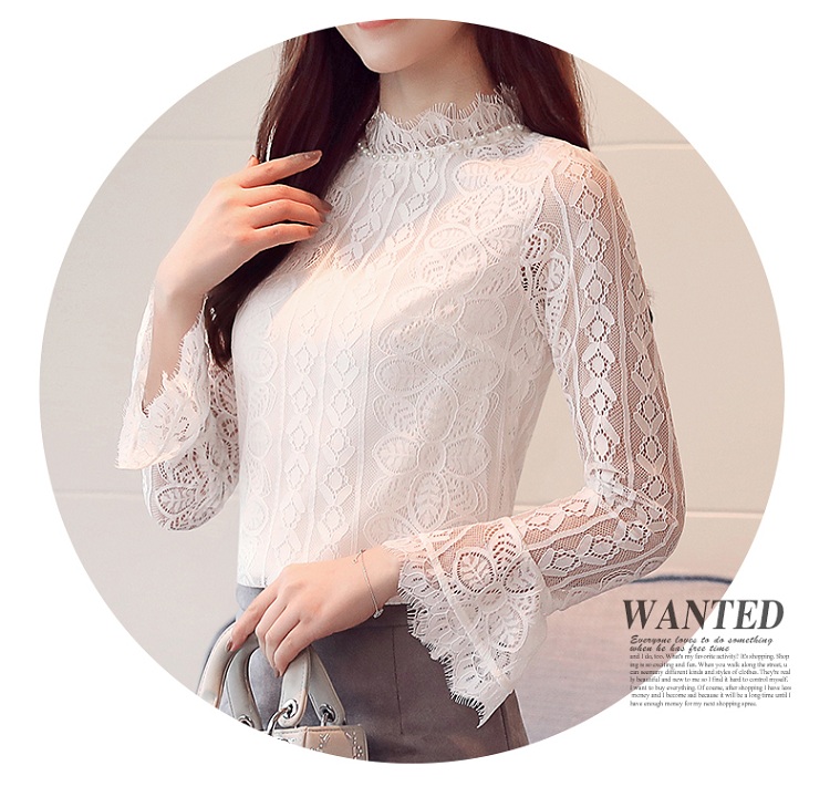 EW20420 Charming Lace Top White