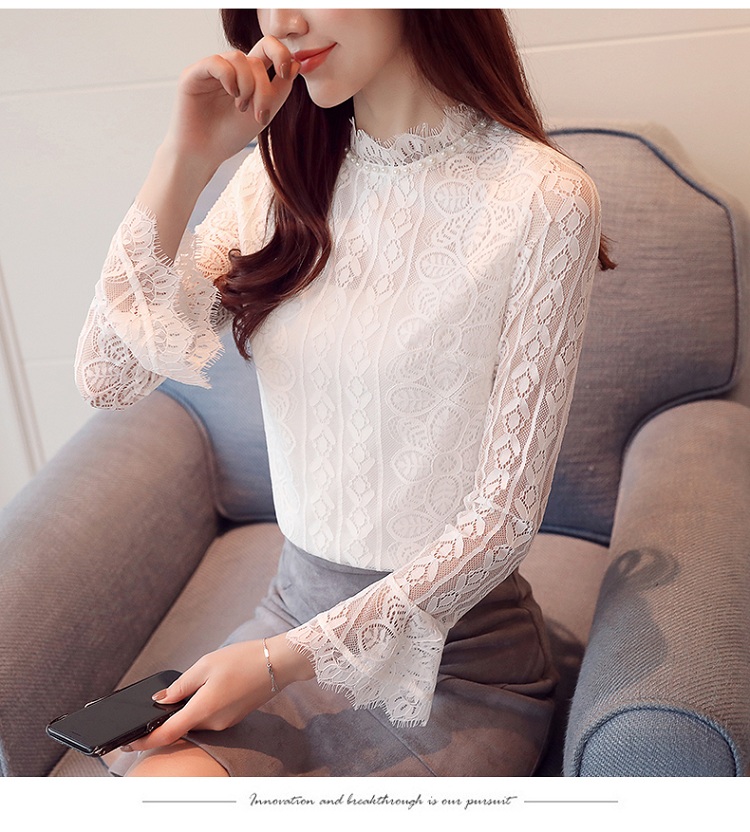 EW20420 Charming Lace Top White