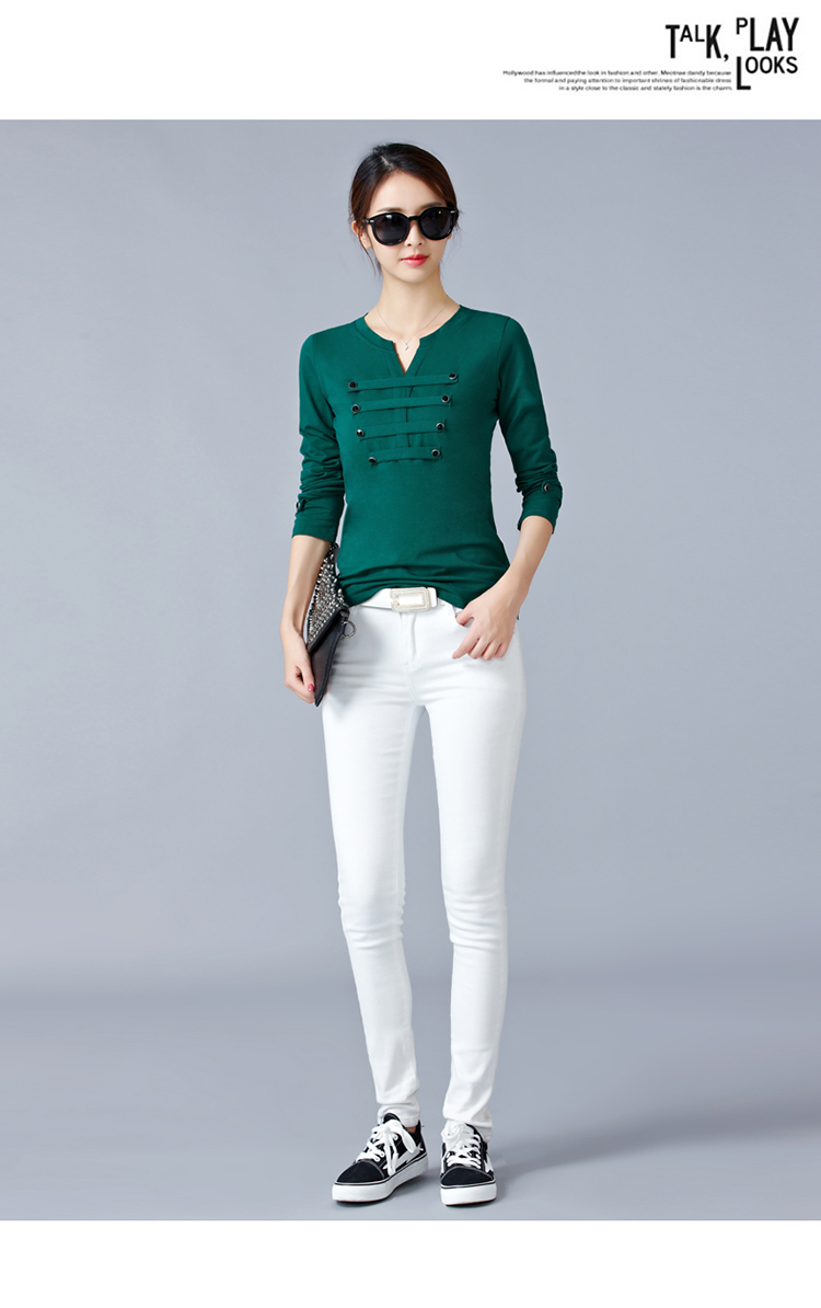 EW20439 Trendy Top Green