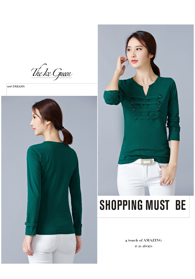 EW20439 Trendy Top Green