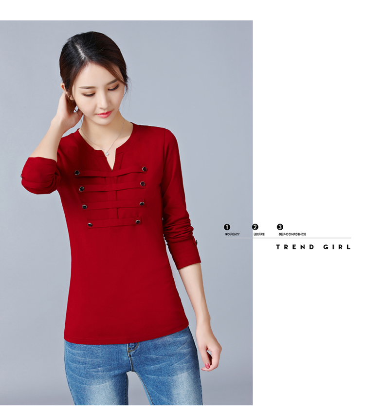 EW20439 Trendy Top Red
