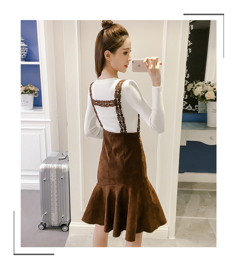 EW20460 Fashion Top and Skirt Set As Picture