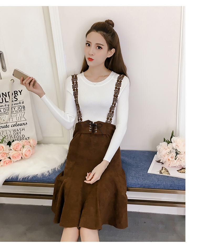 EW20460 Fashion Top and Skirt Set As Picture