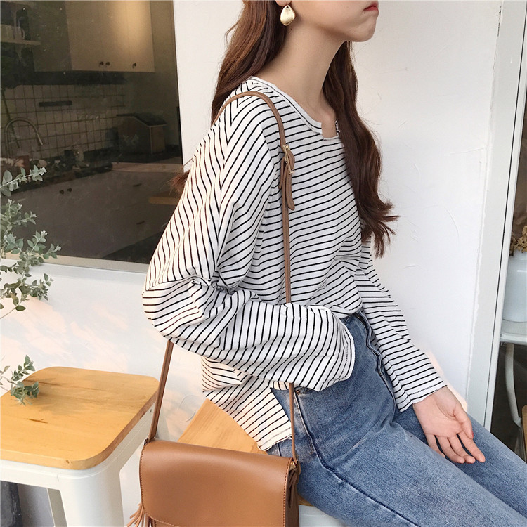 EW20464 Stylish Stripe Top White