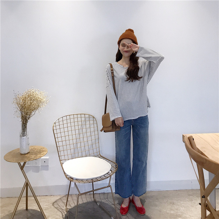 EW20464 Stylish Stripe Top White