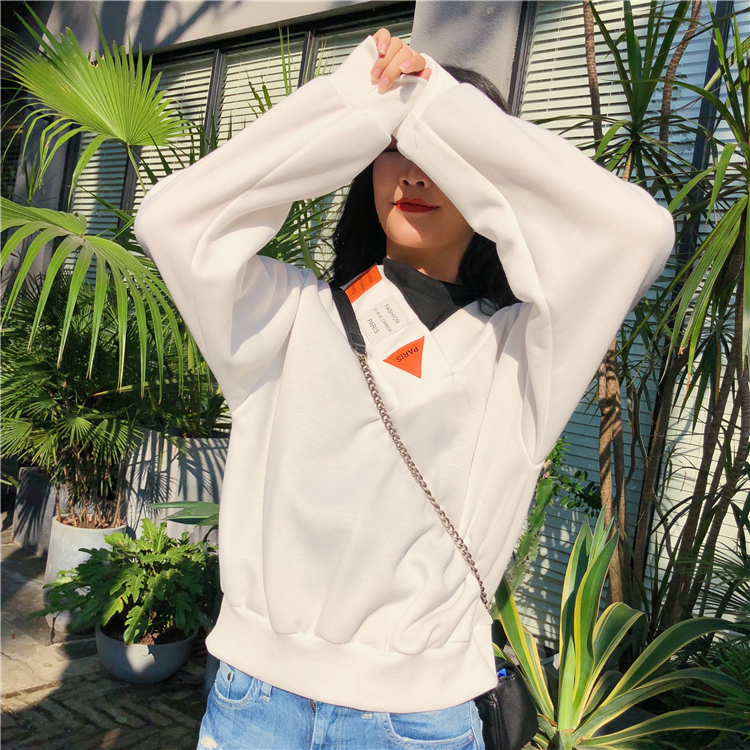 EW20474 Fashion Sweater Top White