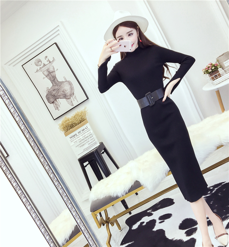 EW20494 Elegant Maxi Dress Black