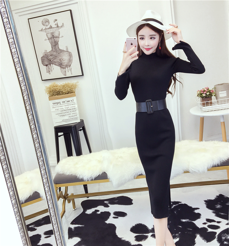 EW20494 Elegant Maxi Dress Black