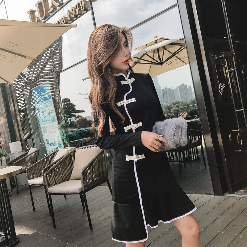 EW20497 Elegant Dress Black