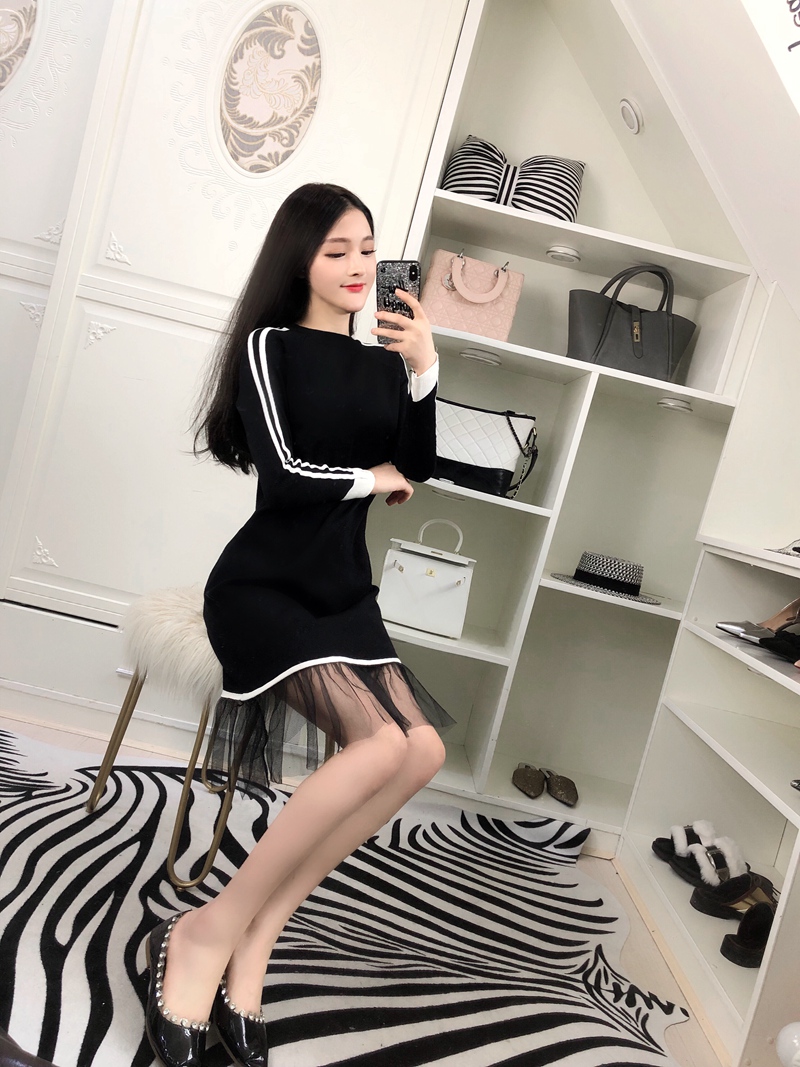 EW20525 Stylish Dress Black