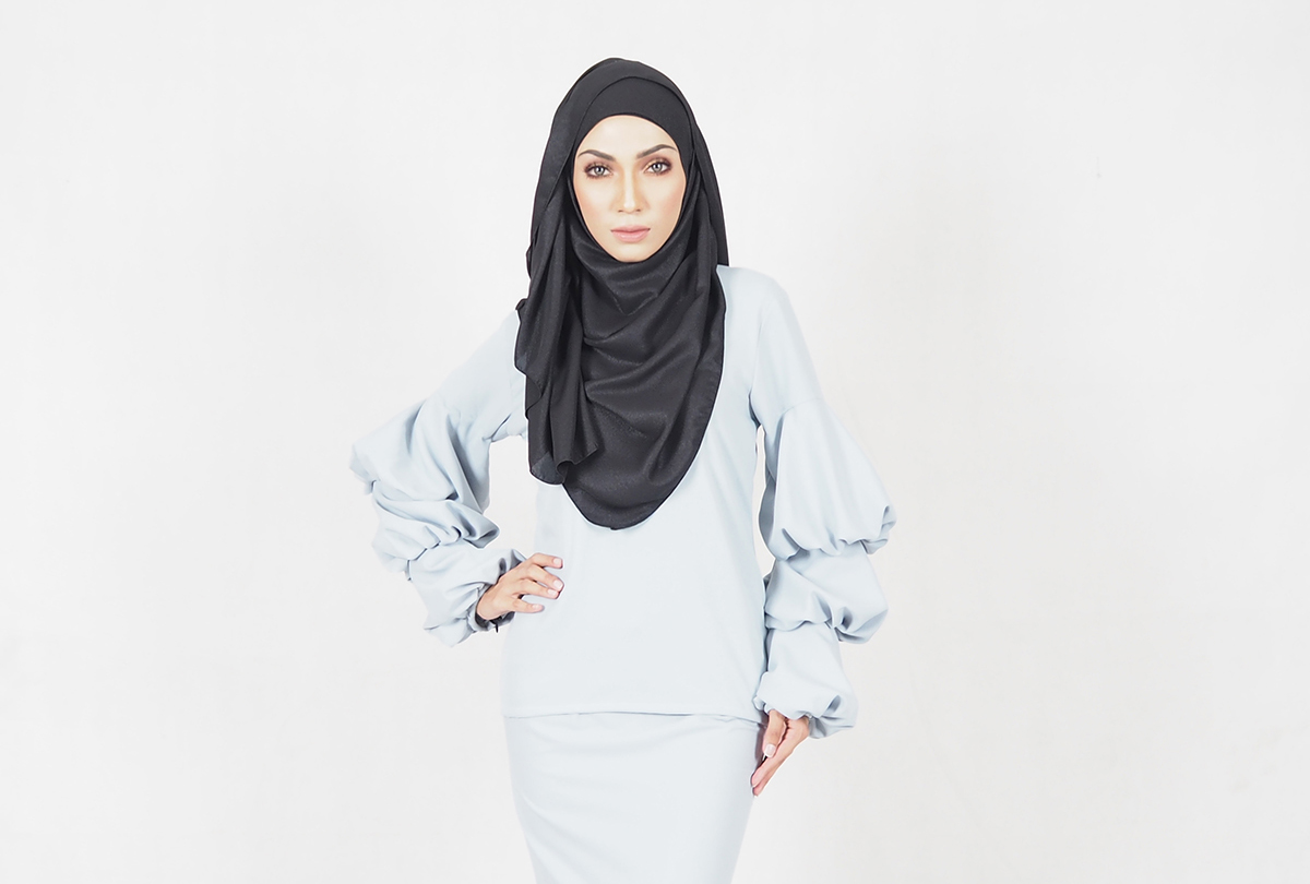SW4800 Charming Blouse Light Blue