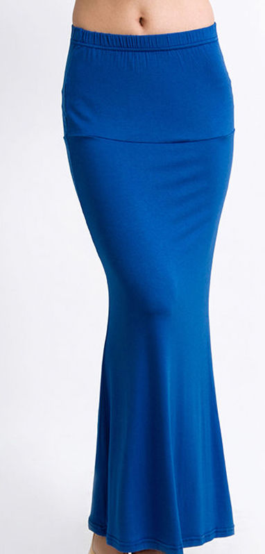 SW4803 Casual Pleated Skirts Dark Blue