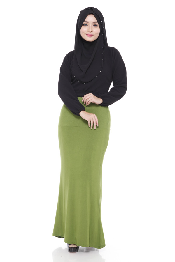 SW4803 Casual Pleated Skirts Green