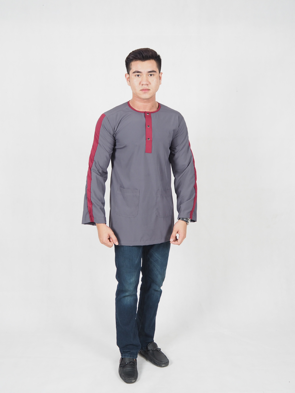 SW4804 Fashion Men's Kurta Grey