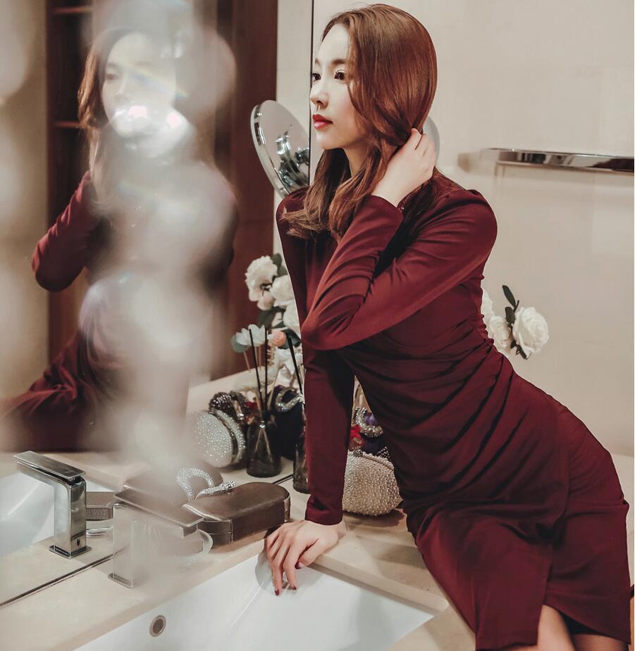 BM70063 Charming Dress Red