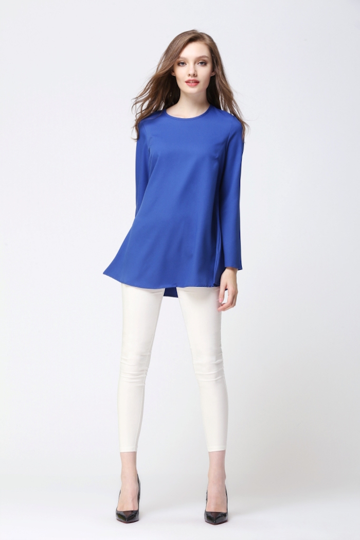 BM70064 Stylish Casual Top Blue
