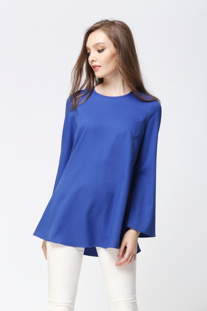 BM70064 Stylish Casual Top Blue
